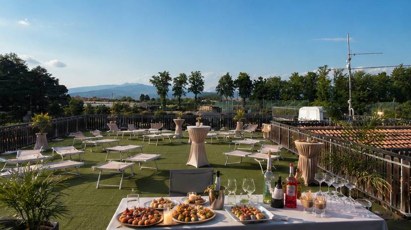 Terrazza Oasi Beach di sera